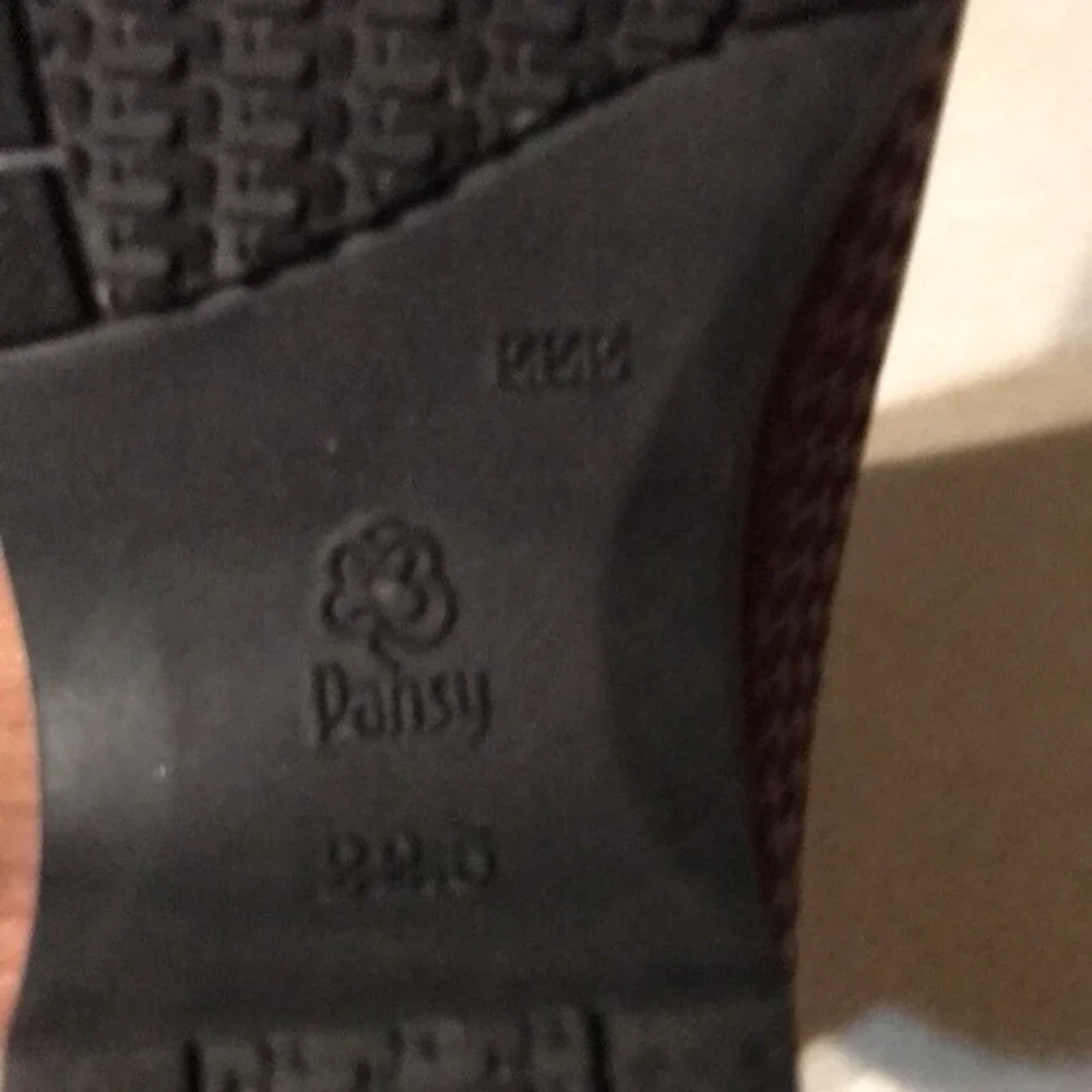 Pansy Women's Rain Booties Size 5.5 USA Burgundy Purple - Picture 6 of 6